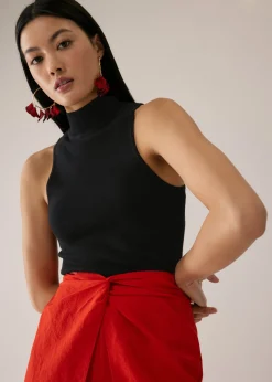 Monika High Neck Knit Tank