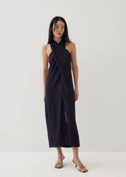 Morgann Column Wrap Maxi Dress