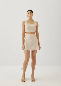 Moritz Fray Square Neck Top