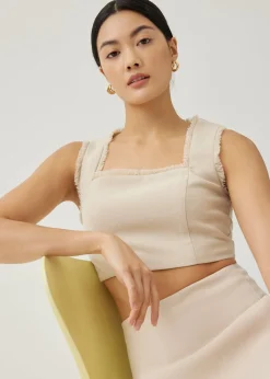 Moritz Fray Square Neck Top