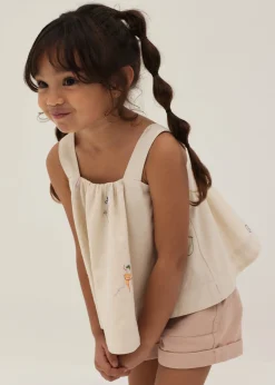 Nellie Embroidered Swing Camisole in Humble Abode