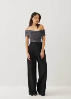Nikki Jersey Off Shoulder Top