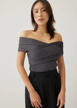 Nikki Jersey Off Shoulder Top