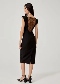 Niobe Lace Back Midi Dress