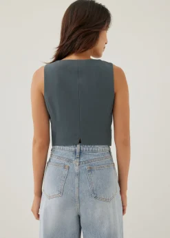 Nixe Tailored Button Down Vest
