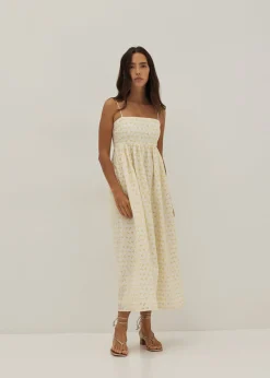 Noelle Broderie Babydoll Dress