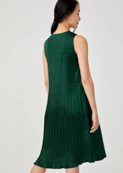 Novah Maternity Nursing Pleat Back Midi Dress