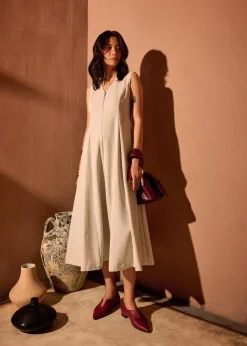 Nurin Panelled Fit & Flare Midaxi Dress