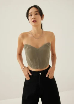 Olwyn Bustier Crop Top