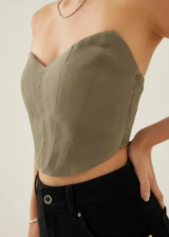 Olwyn Bustier Crop Top