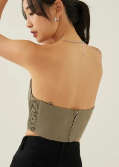 Olwyn Bustier Crop Top