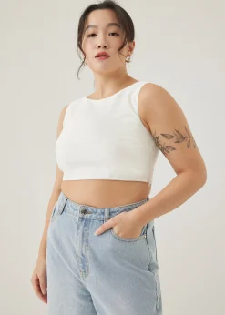 Ora Boat Neck Crop Top