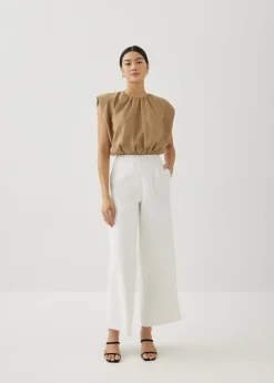 Oreana Padded Elastic Ruched Top