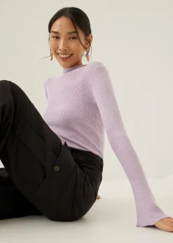 Oriole Mock Neck Knit Top