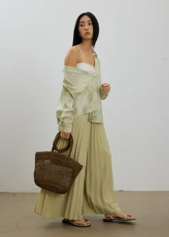 Oversized Abstract Collared Shirt