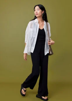 Oversized Boxy Button Down Shirt