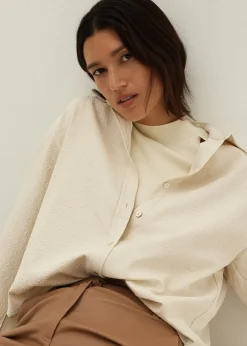Oversized Collared Button Down Shirt
