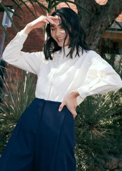 Oversized Collared Button Down Shirt