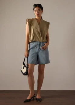Oversized Collared Vest
