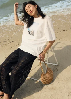 Oversized Jersey Graphic Tee