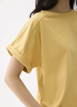 Oversized Jersey Round Neck Tee
