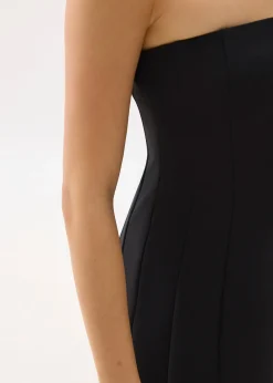 Padded A-line Tube Mini Dress