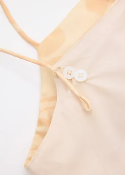 Padded Babydoll Peplum Top in Sunburst