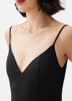 Padded Fit & Flare Maxi Dress