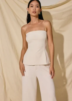 Padded Straight Neck Tube Top