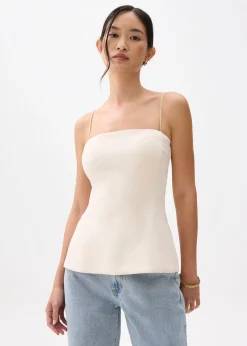 Padded Straight Neck Tube Top