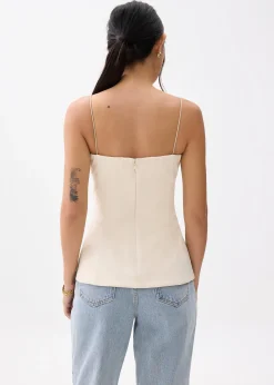 Padded Straight Neck Tube Top