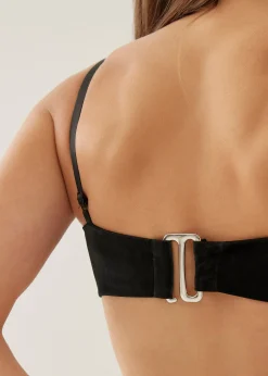 Padded Vegan Leather Bralette