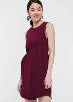 Pandira Asymmetrical Ribbon Tie Dress