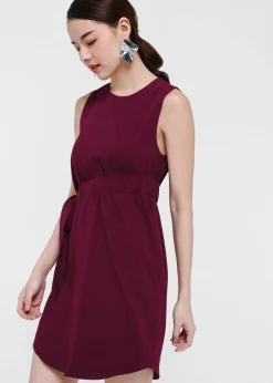 Pandira Asymmetrical Ribbon Tie Dress