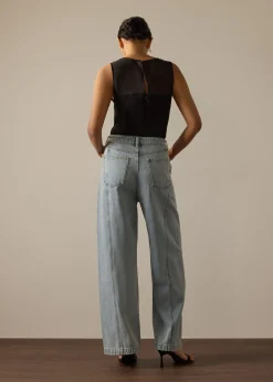 Parker Panelled Straight Leg Jeans