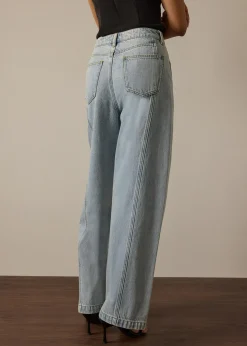 Parker Panelled Straight Leg Jeans
