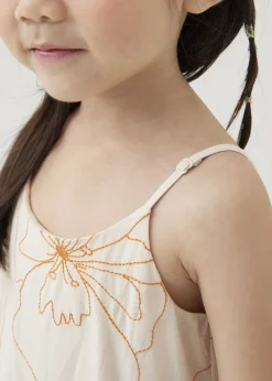 Pepita Embroidered Trapeze Midaxi Dress in Rekindled Blooms