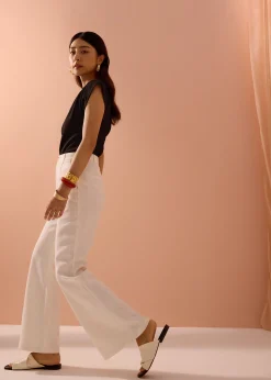 PETITE Leggy™ Pvara Textured Flare Pants