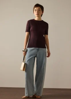 PETITE Parker Panelled Straight Leg Jeans