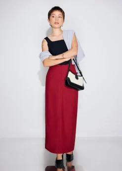 Pevita Tailored Column Maxi Skirt