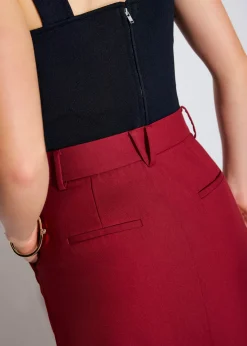 Pevita Tailored Column Maxi Skirt