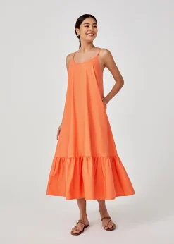 Philippa Cotton Ruffle Maxi Dress