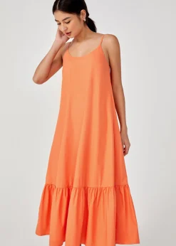 Philippa Cotton Ruffle Maxi Dress