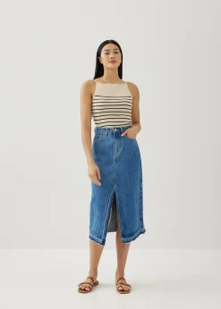 Poleen Striped Knit Tank Top