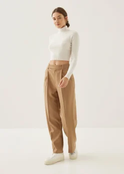 Porshe Knit Turtleneck Crop Top