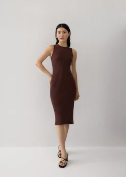 Prima Column Midi Knit Dress