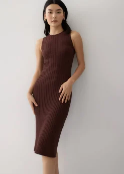 Prima Column Midi Knit Dress