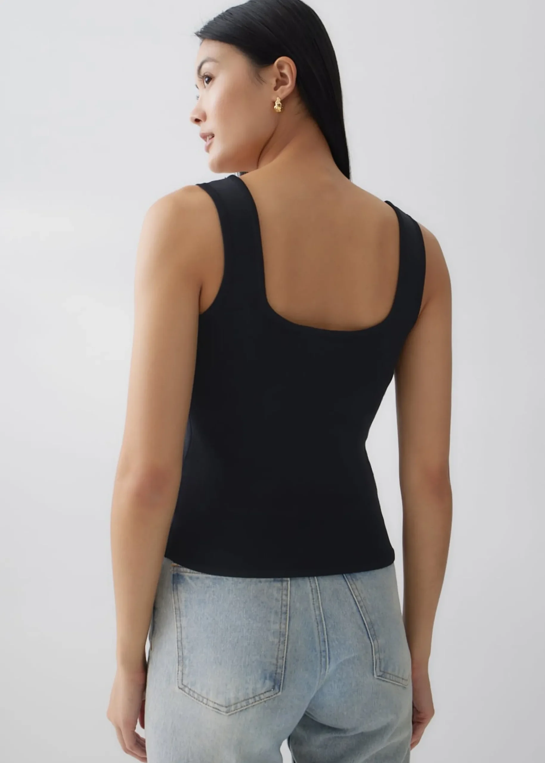 Quincy Square Neck Knit Tank