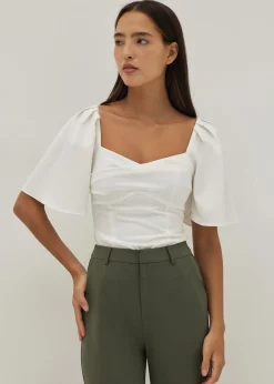 Rachelle Ruched Bustier Top