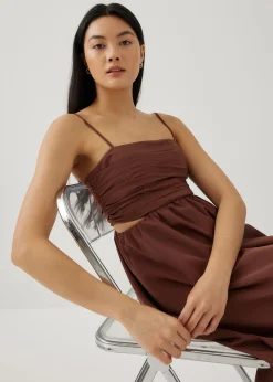 Reeva Padded Ruched Fit & Flare Dress